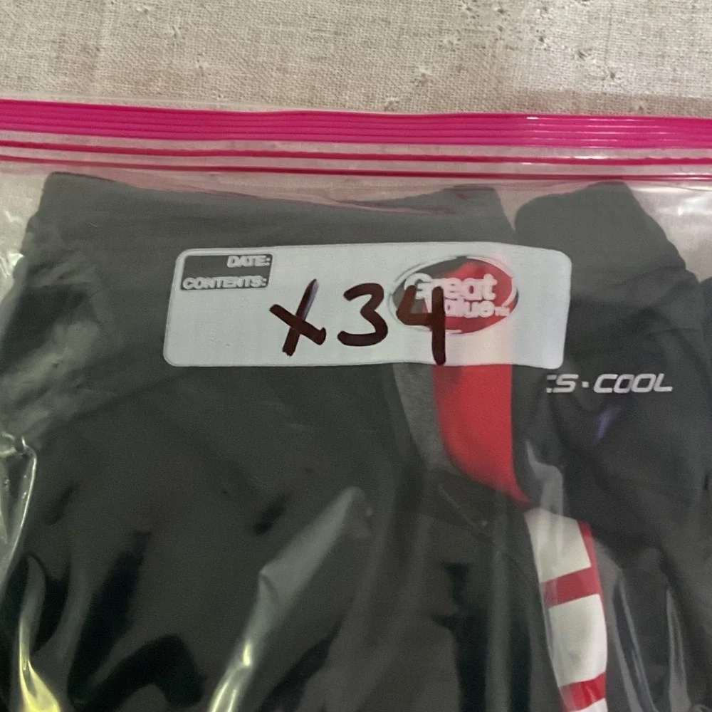 Capelli Sport Mens Soccer Training Pants Black Red White Tapered Joggers Medium
